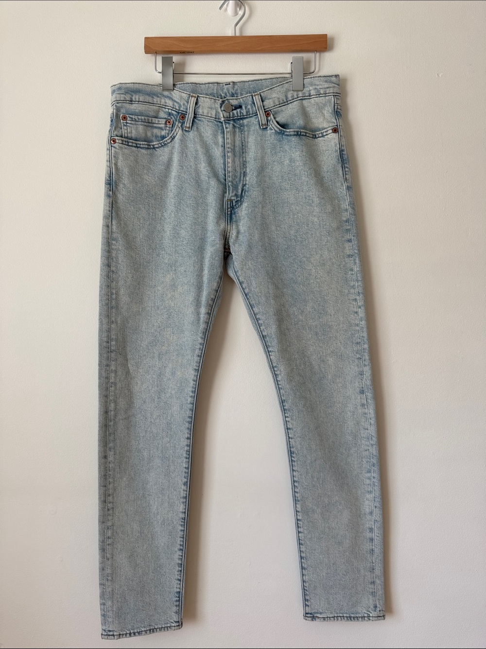 Levi's Light Blue Slim Straight Jeans Size Waist 34” / Length 32” Big E 510